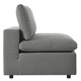 Commix 6-Piece Outdoor Patio Sectional Sofa Charcoal EEI-5585-CHA