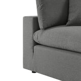 Commix 5-Piece Outdoor Patio Sectional Sofa Charcoal EEI-5587-CHA