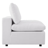 Commix 5-Piece Outdoor Patio Sectional Sofa White EEI-5587-WHI