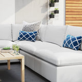 Modway Furniture Commix 5-Piece Sunbrella® Outdoor Patio Sectional Sofa EEI-5588-WHI