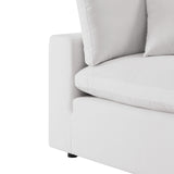 Commix 7-Piece Outdoor Patio Sectional Sofa White EEI-5591-WHI