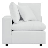 Commix 7-Piece Sunbrella® Outdoor Patio Sectional Sofa White EEI-5592-WHI