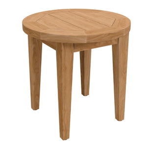 Modway Furniture Brisbane Teak Wood Outdoor Patio Side Table XRXT Natural EEI-5604-NAT