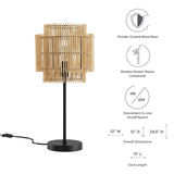 Modway Furniture Nourish Bamboo Table Lamp XRXT  EEI-5609-NAT