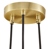 Modway Furniture Chalice 3-Light Metal Pendant XRXT Satin Brass EEI-5614-SBR