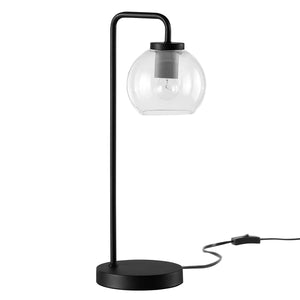 Modway Furniture Silo Glass Globe Glass and Metal Table Lamp XRXT Black EEI-5617-BLK