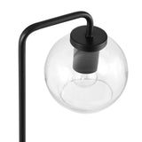 Modway Furniture Silo Glass Globe Glass and Metal Table Lamp XRXT Black EEI-5617-BLK