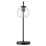 Modway Furniture Silo Glass Globe Glass and Metal Table Lamp XRXT Black EEI-5617-BLK