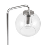 Modway Furniture Silo Glass Globe Glass and Metal Table Lamp XRXT Satin Nickel EEI-5617-SNL