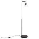 Modway Furniture Element Transparent Glass Glass and Metal Floor Lamp XRXT Black EEI-5618-BLK