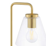 Modway Furniture Element Glass Table Lamp XRXT Satin Brass EEI-5619-SBR