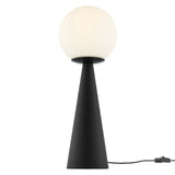 Modway Furniture Apex Glass Globe Glass Table Lamp XRXT White Black EEI-5621-WHI-BLK