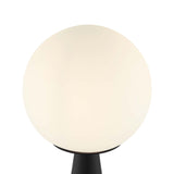 Modway Furniture Apex Glass Globe Glass Table Lamp XRXT White Black EEI-5621-WHI-BLK