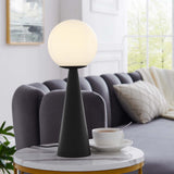 Modway Furniture Apex Glass Globe Glass Table Lamp XRXT White Black EEI-5621-WHI-BLK