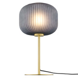 Modway Furniture Reprise Glass Sphere Glass and Metal Table Lamp XRXT Black Satin Brass EEI-5622-BLK-SBR