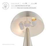 Modway Furniture Selena Metal Table Lamp XRXT Satin Nickel EEI-5624-SNL