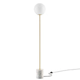 Modway Furniture Logic Terrazzo Floor Lamp XRXT White EEI-5626-WHI