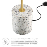 Modway Furniture Logic Terrazzo Floor Lamp XRXT  EEI-5628-WHI