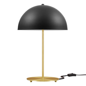 Modway Furniture Ideal Metal Table Lamp XRXT Black Satin Brass EEI-5629-BLK-SBR