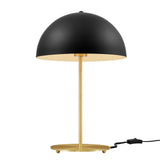 Modway Furniture Ideal Metal Table Lamp XRXT Black Satin Brass EEI-5629-BLK-SBR