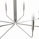 Modway Furniture Rekindle 8-Light Chandelier 0423 Polished Nickel EEI-5636-PON