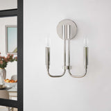 Modway Furniture Rekindle 2-Light Wall Sconce 0423 Polished Nickel EEI-5638-PON