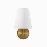 Modway Furniture Surround Wall Sconce 0423 White Satin Brass EEI-5643-WHI-SBR