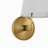 Modway Furniture Surround Wall Sconce 0423 White Satin Brass EEI-5643-WHI-SBR