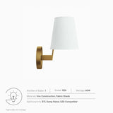 Modway Furniture Surround Wall Sconce 0423 White Satin Brass EEI-5643-WHI-SBR