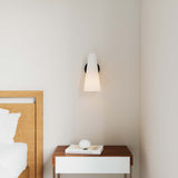 Modway Furniture Beacon 1-Light Wall Sconce 0423 Opal Black EEI-5645-OPA-BLK