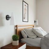 Modway Furniture Beacon 1-Light Wall Sconce 0423 Opal Black EEI-5645-OPA-BLK