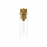 Modway Furniture Skylark Wall Sconce 0423 Clear Satin Brass EEI-5649-CLR-SBR