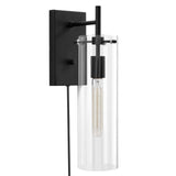 Modway Furniture Skylark Wall Sconce 0423 Clear Black EEI-5650-CLR-BLK