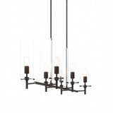 Modway Furniture Skylark 6-Light Chandelier 0423 Clear Black EEI-5651-CLR-BLK