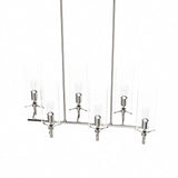 Modway Furniture Skylark 6-Light Chandelier 0423 Clear Polished Nickel EEI-5651-CLR-PON