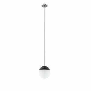 Modway Furniture Stellar 1-Light Pendant Light 0423 Opal Polished Nickel EEI-5653-OPA-PON