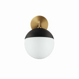 Modway Furniture Stellar 1-Light Wall Sconce 0423 Opal Satin Brass EEI-5655-OPA-SBR