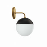 Modway Furniture Stellar 1-Light Wall Sconce 0423 Opal Satin Brass EEI-5655-OPA-SBR