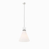 Modway Furniture Starlight 1-Light Pendant Light 0423 White Polished Nickel EEI-5659-WHI-PON