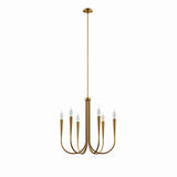 Modway Furniture Penrose 6-Light Chandelier 0423 Satin Brass EEI-5661-SBR