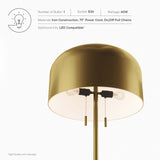 Modway Furniture Avenue Floor Lamp 0423 Satin Brass EEI-5663-SBR