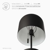 Modway Furniture Avenue Table Lamp 0423 Black EEI-5664-BLK