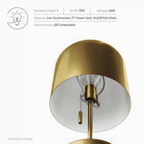 Modway Furniture Avenue Table Lamp 0423 Satin Brass EEI-5664-SBR