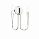 Modway Furniture Penrose 2-Light Wall Sconce 0423 Polished Nickel EEI-5666-PON