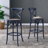 Modway Furniture Gear Bar Stool 0423 Midnight Blue EEI-5668-MID