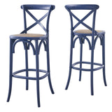 Modway Furniture Gear Bar Stool 0423 Midnight Blue EEI-5668-MID