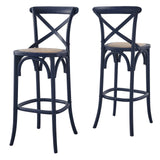 Modway Furniture Gear Bar Stool 0423 Midnight Blue EEI-5668-MID