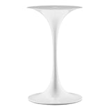 Modway Furniture Lippa 20" Round Side Table White Natural EEI-5679-WHI-NAT