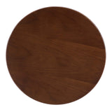 Lippa 20" Round Side Table Gold Cherry Walnut EEI-5684-GLD-CHE