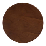 Modway Furniture Lippa 20" Round Side Table Black Cherry EEI-5689-BLK-CHE